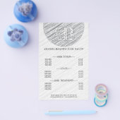 Vorlage für moderne graue Stroke Hintergrundpreisl Flyer (Einzeln)