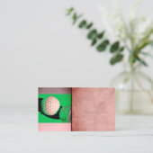 Vorlage für moderne Green Golf Ball Visitenkarte (Stehend Vorderseite)