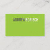 Vorlage für moderne grüne Business-Karten in weiße Visitenkarte (Rückseite)