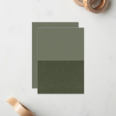 Vorlage für moderne grüne Flachnotiskarten - Benut (Vorderseite/Rückseite Beispiel)