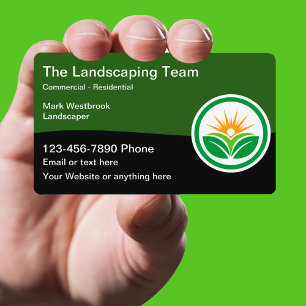 Vorlage für moderne Landscaping-Visitenkarten Visitenkarte
