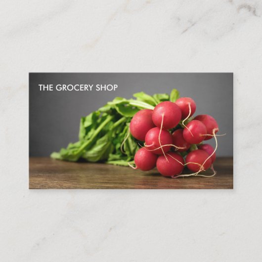 Vorlage für moderne Lebensmittelkartentypen Visitenkarte (Vorderseite)