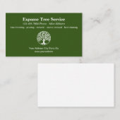 Vorlage für moderne Logos für den Treendienst Visitenkarte (Vorne/Hinten)