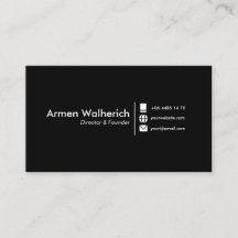 Vorlage für moderne Minimalistische Visitenkarten