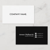 Vorlage für moderne Minimalistische Visitenkarten Visitenkarte (Vorne/Hinten)