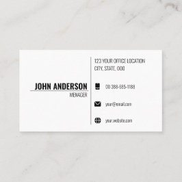 Vorlage für moderne Minimalistische Visitenkarten Visitenkarte