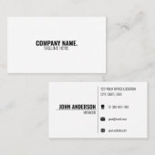 Vorlage für moderne Minimalistische Visitenkarten Visitenkarte (Vorne/Hinten)