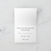 Vorlage für moderne Peach Dot RSVP-Karten (Innenseite)