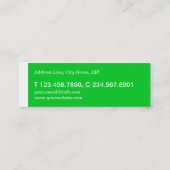 Vorlage für moderne Profile Business Card Mini Visitenkarte (Rückseite)