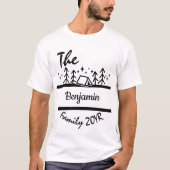 Vorlage für moderne schwarze Camping T-Shirt (Vorderseite)