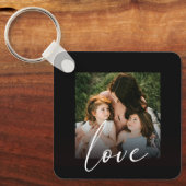 Vorlage für moderne Script Calligrafy Foto-Lieben Schlüsselanhänger (Vorderseite)