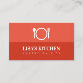 Vorlage für moderne Visitenkarten im Restaurant Visitenkarte (Vorderseite)