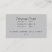 Vorlage für moderne Visitenkarten - Original Visitenkarte (Rückseite)