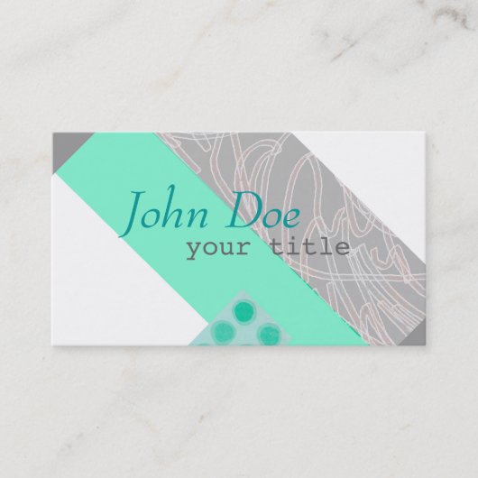 Vorlage für moderne Visitenkarten - Original Visitenkarte (Vorderseite)