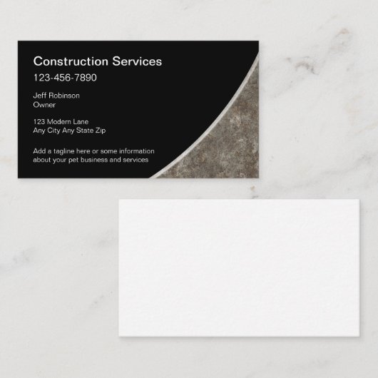 Vorlage für moderne Visitenkarten Visitenkarte (Vorne/Hinten)