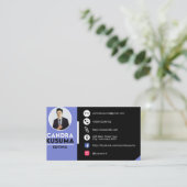 Vorlage für moderne Visitenkarten Visitenkarte (Stehend Vorderseite)