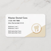 Vorlage für moderne Zahnarzternennungen Visitenkarte (Vorderseite)