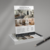 Vorlage für modernes Luxus-Immobilien-Open-House Flyer