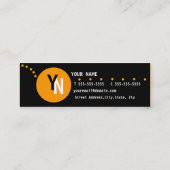 Vorlage für Monogramm-Visitenkarten Mini Visitenkarte (Rückseite)