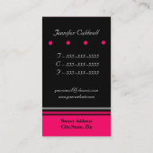 Vorlage für Monogramm-Visitenkarten Visitenkarte (Rückseite)