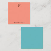 Vorlage für Monogramm-Vorlagen für Eleganfarben (Vorne/Hinten)