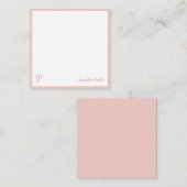 Vorlage für Monogramm, weißer Chic (Vorne/Hinten)