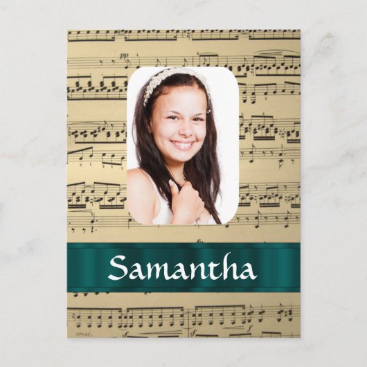 Vorlage für Musikvorlagen Postkarte (Vorderseite)