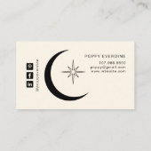 Vorlage für mystic Celestial Business Card Visitenkarte (Rückseite)