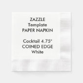 Vorlage für Napkin-Papiervorlagen mit Cocktail-Coc Serviette (Vorderseite)