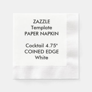 Vorlage für Napkin-Papiervorlagen mit Cocktail-Coc Serviette