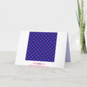 Vorlage für neue Adresse Blau und rosa Punkte (Rückseite)