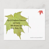 Vorlage für neue Adresse im Forest Floor (Rückseite)