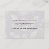 Vorlage für Niedliche Retro-Blume mit Visitenkarte (Rückseite)