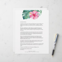Vorlage für niedliche tropische Blumenblätter
