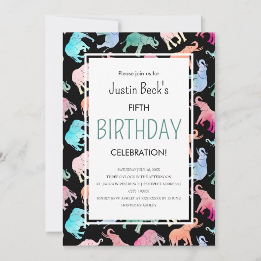 Vorlage für niedliche Wasserfarben (Vorderseite)