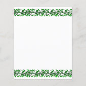 Vorlage für Olivenöl-Blätter Flyer (Hinten)