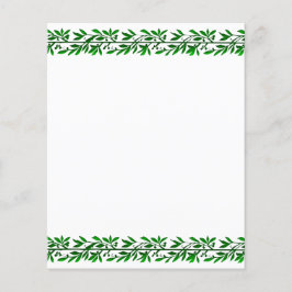 Vorlage für Olivenöl-Blätter Flyer