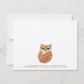 Vorlage für Owl Fashion Business Geschenkgutschein (Rückseite)