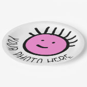 Vorlage für PAPIERTELLER des benutzerdefinierten F (Schrägansicht)