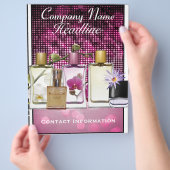 Vorlage für Parfüm- und Duftstoff-Marketing-Flyer Flyer (Hand)