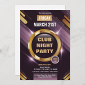 Vorlage für Party-Flyer mit mehreren Verwendungszw (Vorne/Hinten)