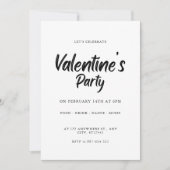 Vorlage für Party-Karten von Happy Valentine (Vorderseite)