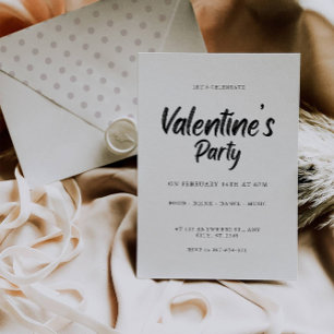 Vorlage für Party-Karten von Happy Valentine