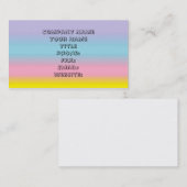 Vorlage für pastellige Visitenkarten Visitenkarte (Vorne/Hinten)