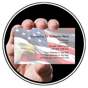 Vorlage für Patriotische Visitenkarten Visitenkarte
