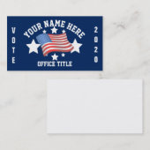 Vorlage für patrouillische Kampagne Visitenkarte (Vorne/Hinten)