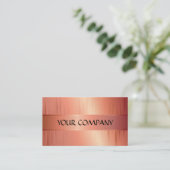 Vorlage für Peach Metallic Card Visitenkarte (Stehend Vorderseite)