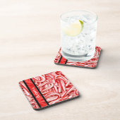 Vorlage für personalisierte Candy Cane-Untersetzer Getränkeuntersetzer (Rechte Seite)