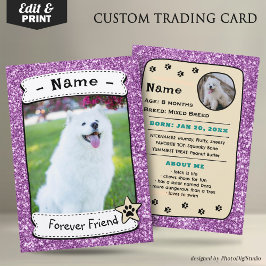 Vorlage für personalisierte Dog Cards für den Hand Telefonnummerkarte