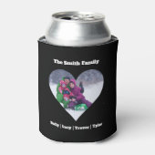 Vorlage für Personalisierte Familienherzen Dosenkühler (Kanne Vorderseite)